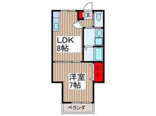 ラスティングピ－スⅢの物件間取画像